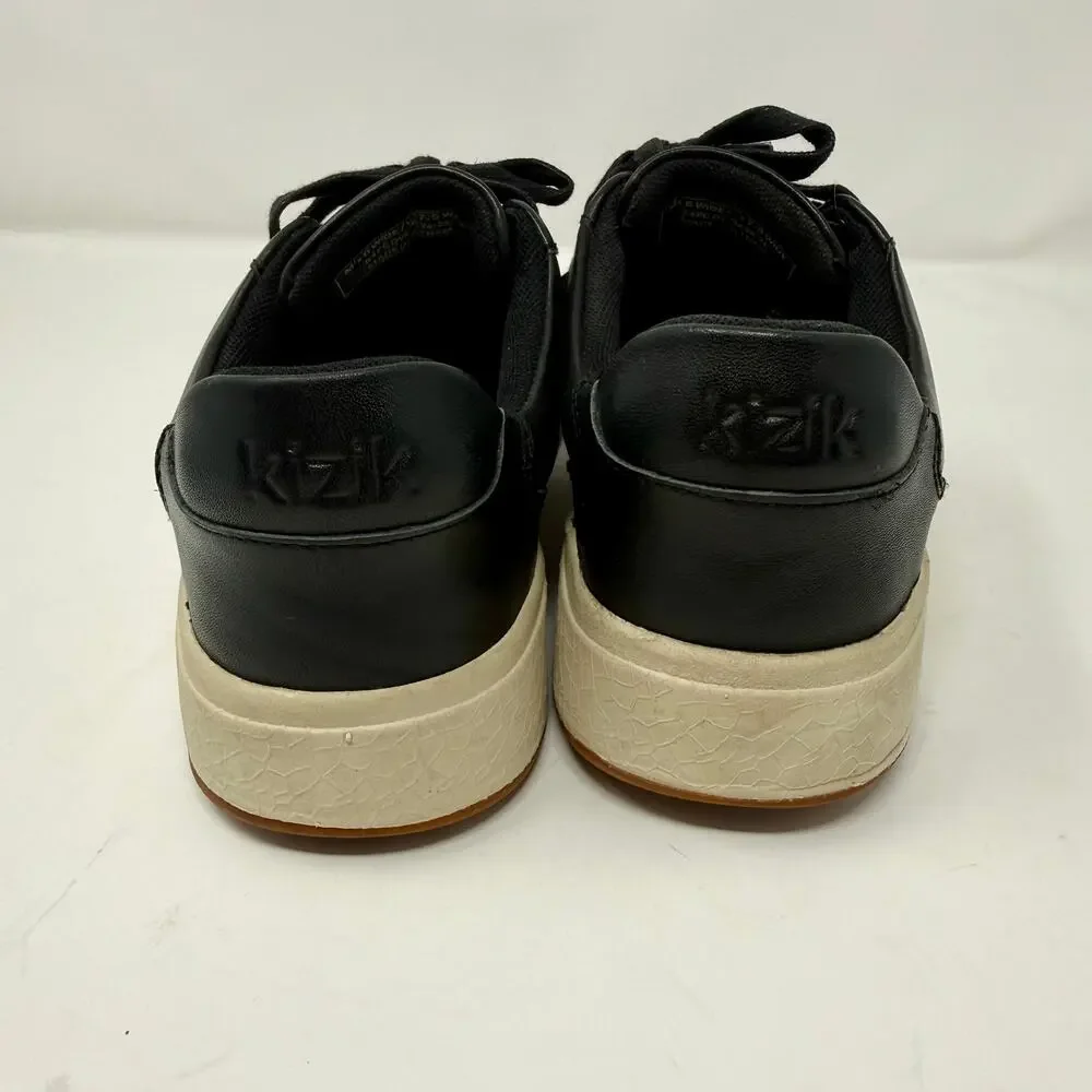 Kizik Vegas Hands Free Sneaker Black Women 7.5 Men 6 WIDE Walking Comfort Oxford - Picture 4 of 6